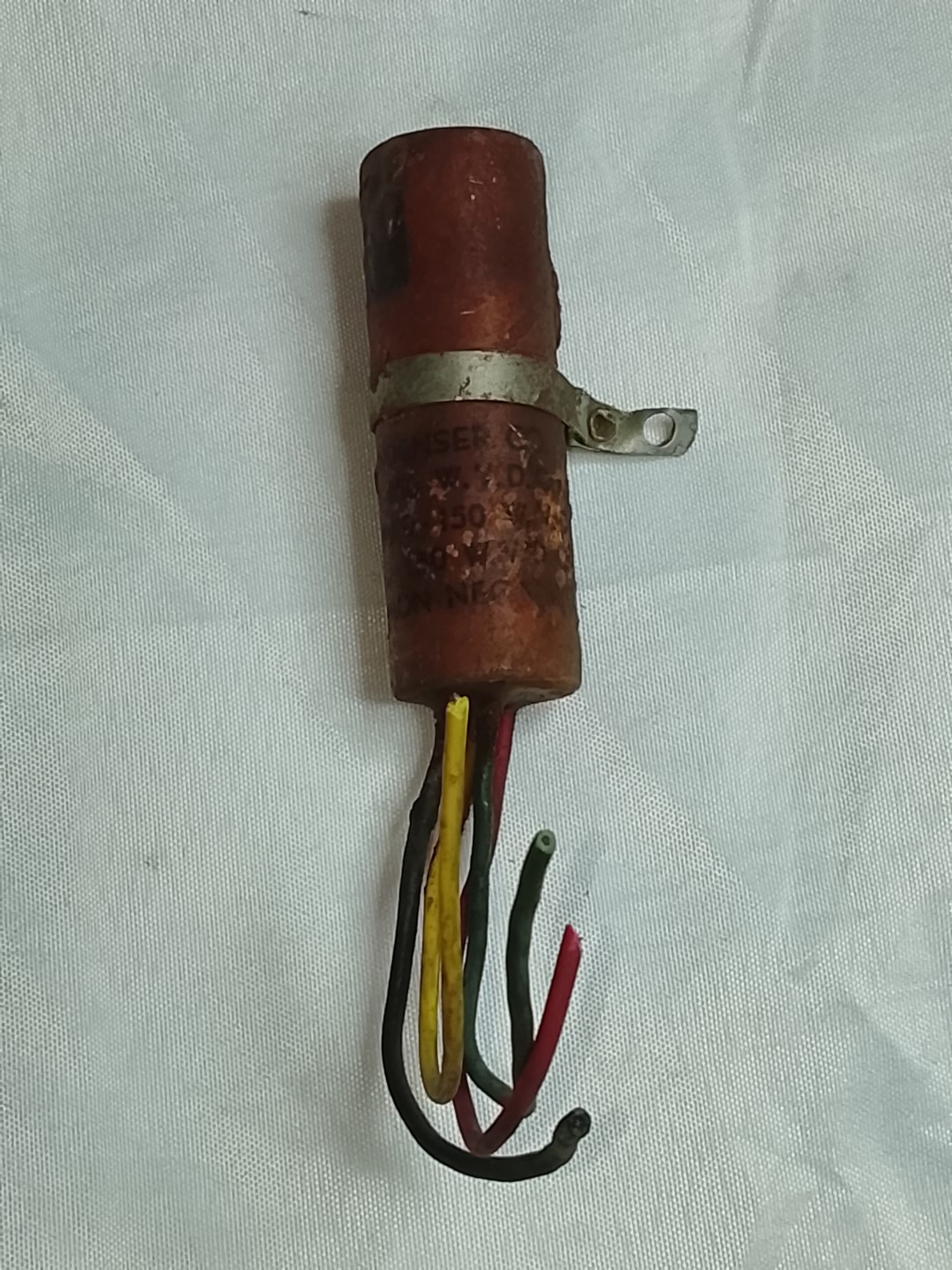 Filtro para radios antiguos 40+40 mf. 150v. Usado, Años 40s 50s - Image 3