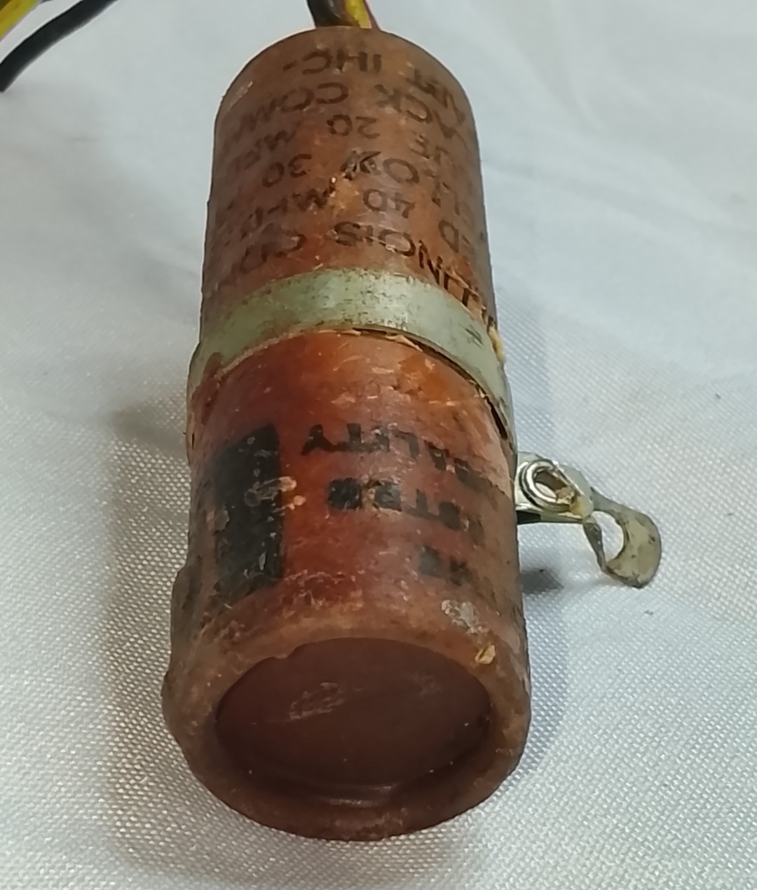 Filtro para radios antiguos 40+40 mf. 150v. Usado, Años 40s 50s - Image 8