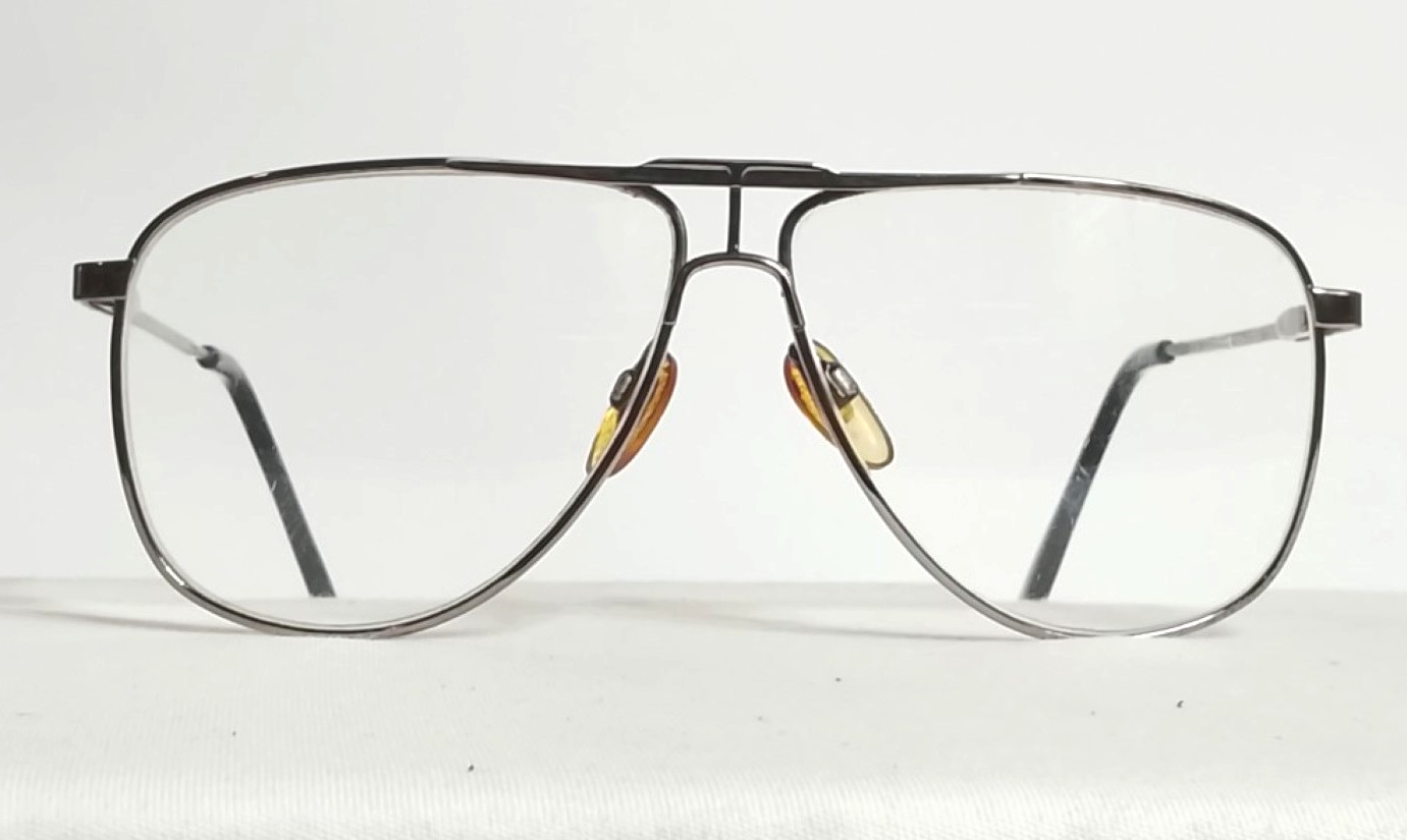 Autenticas gafas vintage. Magnavision, Aviador, Años 80s. Hombre, Negro
