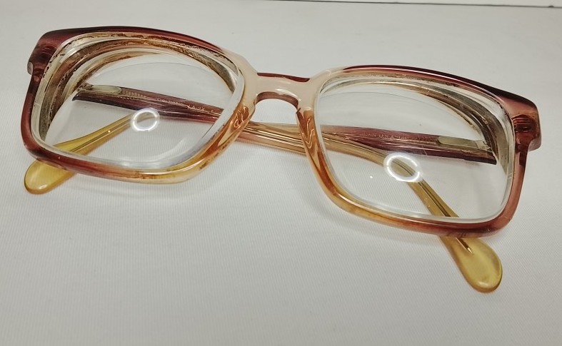 Genuinas gafas retro. Años 60s, American Optical LA2X , Caballero, Marron - Image 2