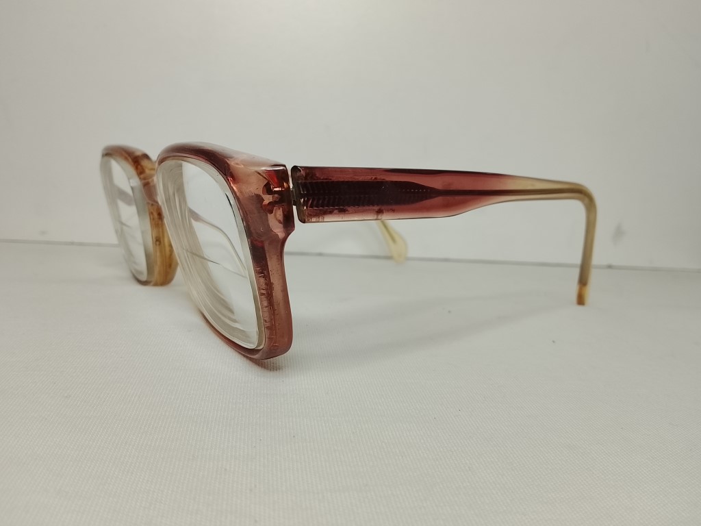Genuinas gafas retro. Años 60s, American Optical LA2X , Caballero, Marron - Image 5