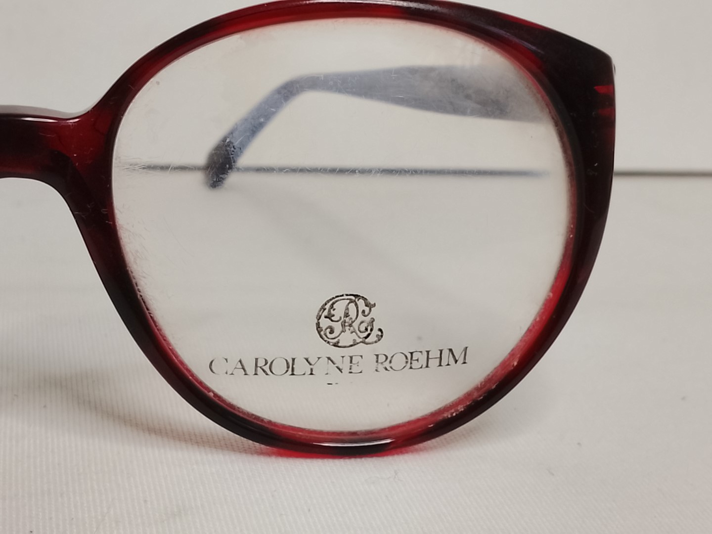 Genuinas gafas retro. Carolyne Roehm, Años 90s Dama, Guindos, JAMAS USADOS / RARO - Image 3