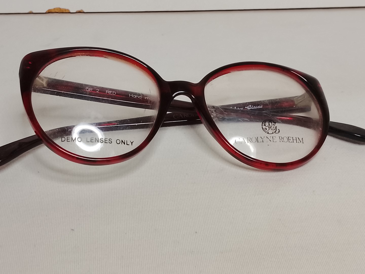 Genuinas gafas retro. Carolyne Roehm, Años 90s Dama, Guindos, JAMAS USADOS / RARO - Image 9