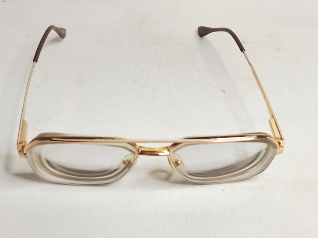 Genuinos lentes retro. Cottet, aviador. Caballero, Dorado, Años 70s - Image 3
