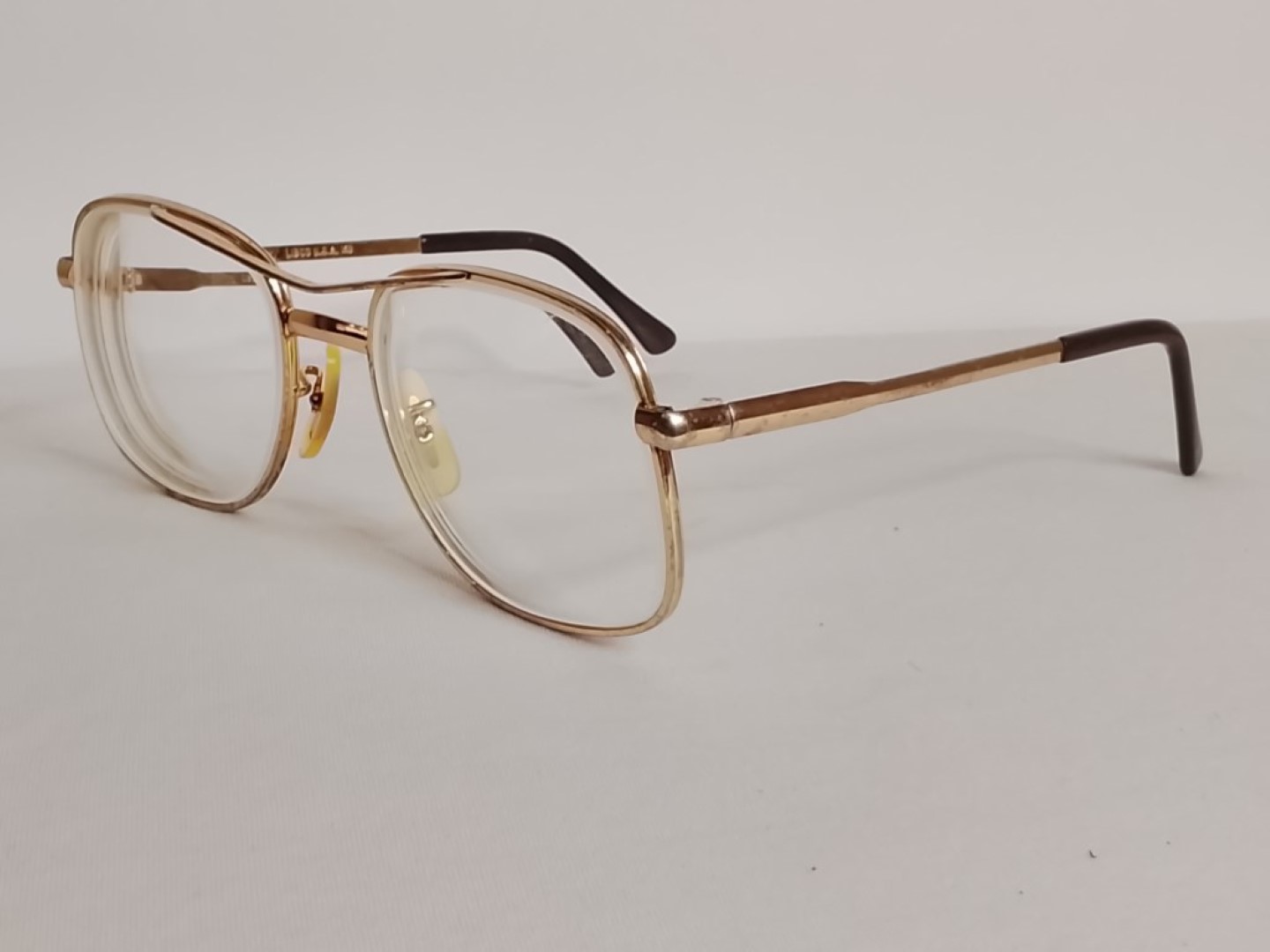 Autenticas gafas vintage. Libco, G. Widenhamer, aviador. Hombre, Dorado - Image 5