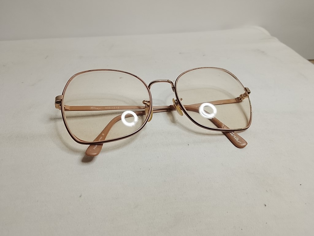 Genuinos lentes retro. Tura, Años 80s, Unisex, Beige - Image 10