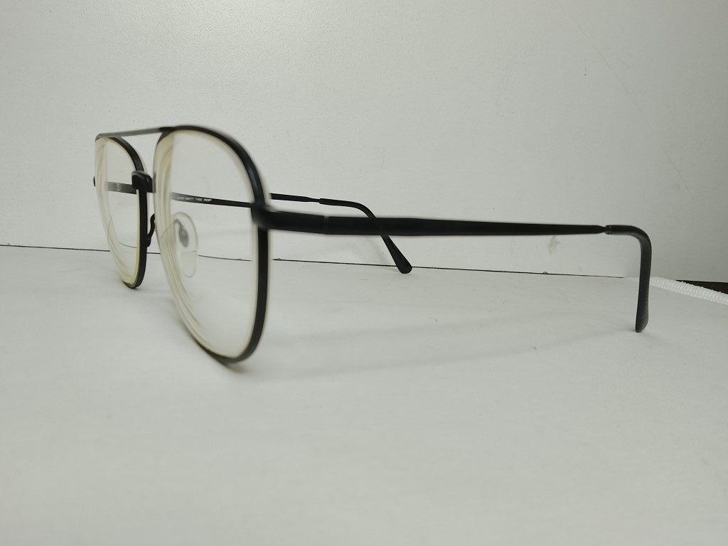 Genuinas gafas retro. Años 70s, Zimco Legend, Aviador, Caballero , Negro - Image 4