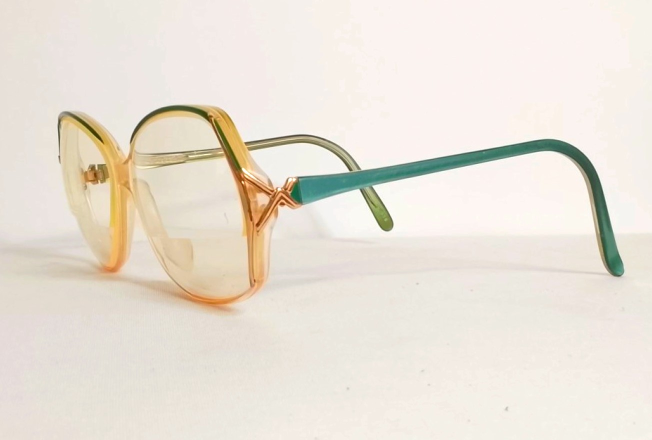 Genuinos lentes retro. Sonia Rykiel, Marine, Años 80s, Dama, Beige, Raro