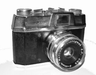 Cámara fotográfica antigua. Halina 35x Super 1963 Anastigmat