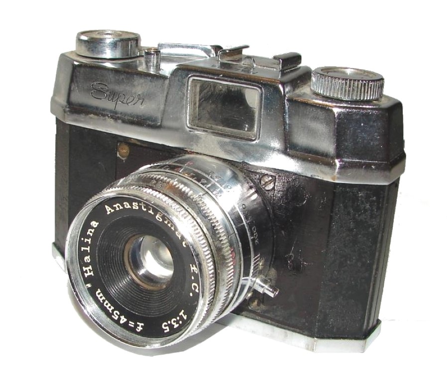 Cámara fotográfica antigua. Halina 35x Super 1963 Anastigmat - Image 2