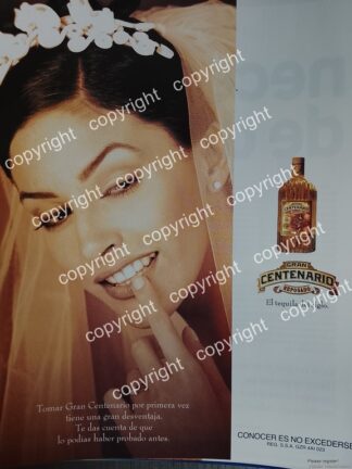 AFICHE VINTAGE ORIGINAL, TEQUILA GRAN CENTENARIO REPOSADO 1993 /LICORES 2