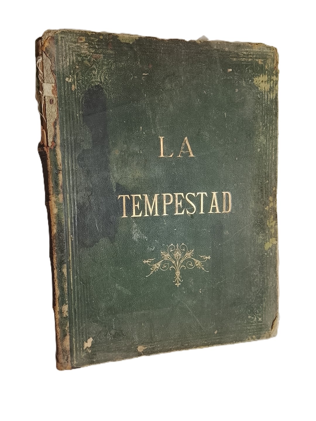 Partituras antiguas opera LA TEMPESTAD. Ca. 1888. Pertenecio a Carlos Peyres, con firmas