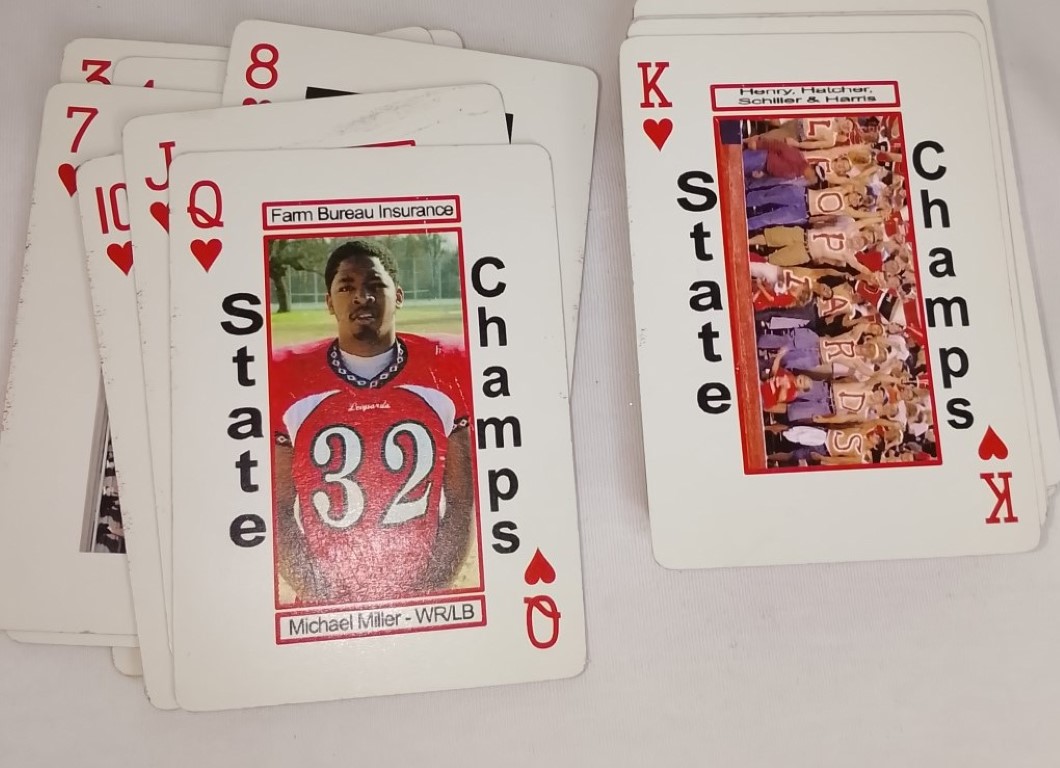 Cartas de Póker Campeonato. Gainesville Leopards Football 2003 Darcel McBath y otros - Image 10