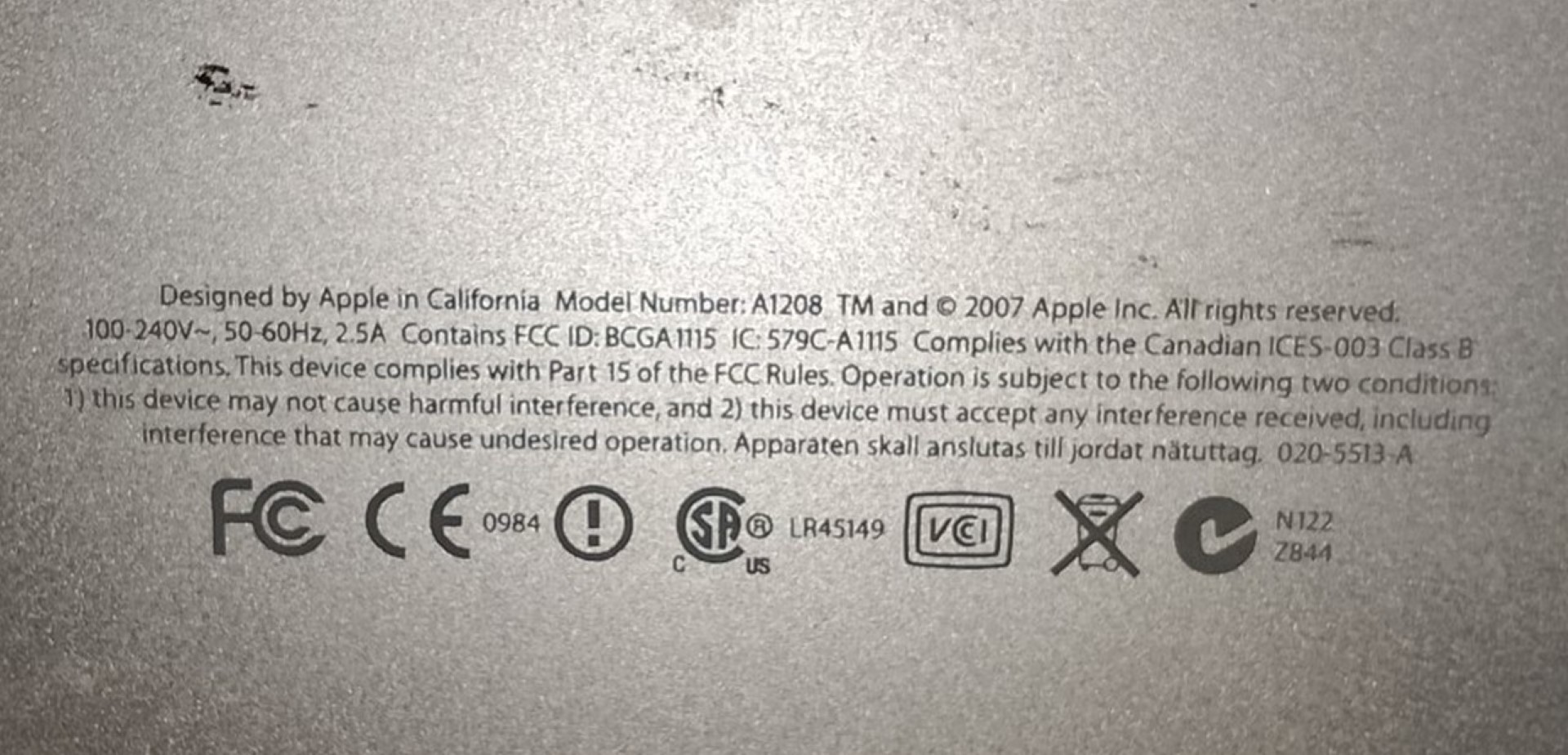 Computadora retro Apple. Imac G5 2014 para piezas A1208 - Image 8