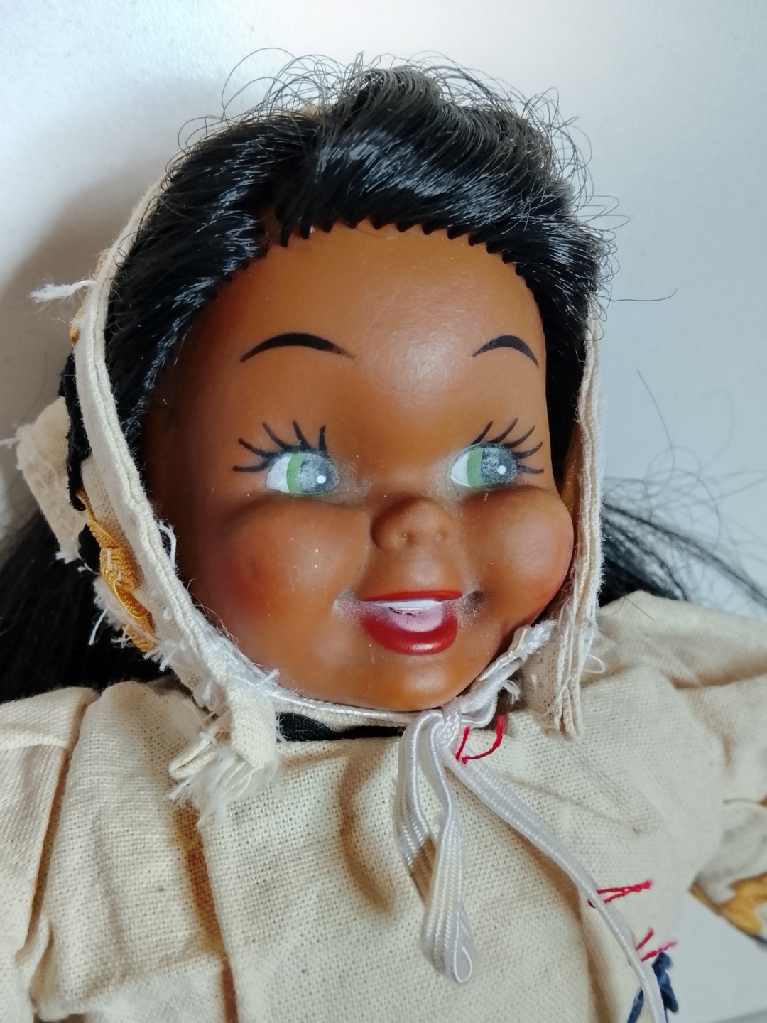 Muñeca vintage, artesanal, años 80s vinil y trapo 30cms. Juguetes retro - Image 9