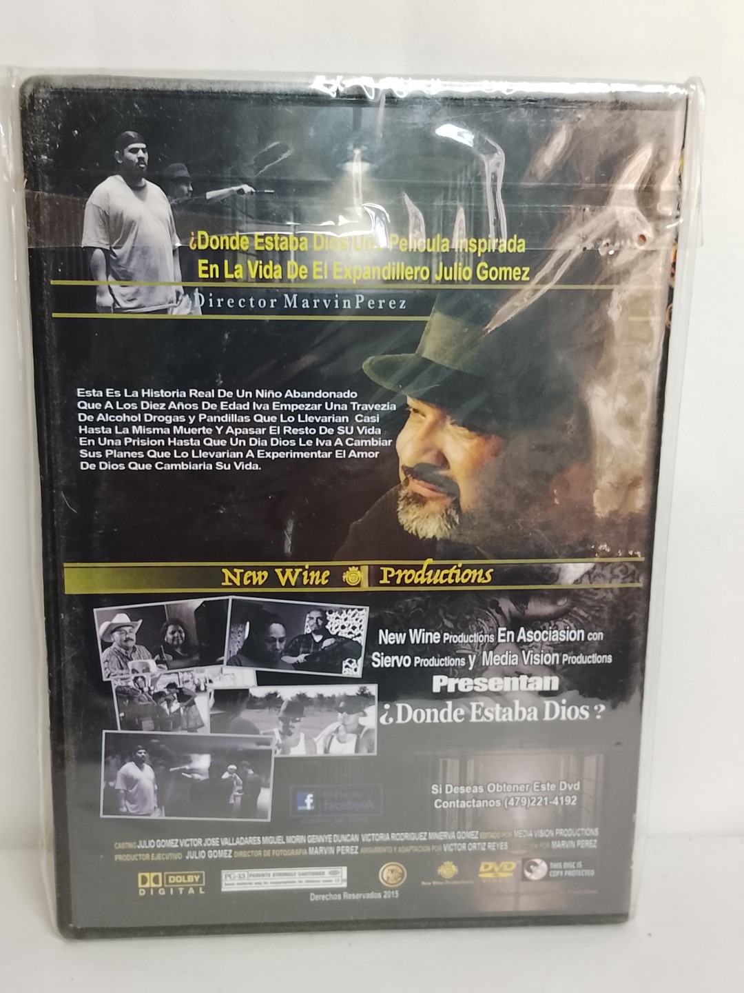 DVD. Pelicula, Donde estaba Dios. Julio Gómez, Miguel Morin. 2015 - Image 2