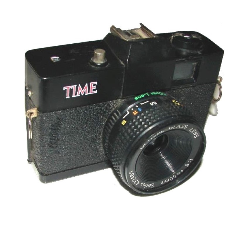 Rara cámara fotográfica vintage. TIME. años 80s (Revista Time) promocional.