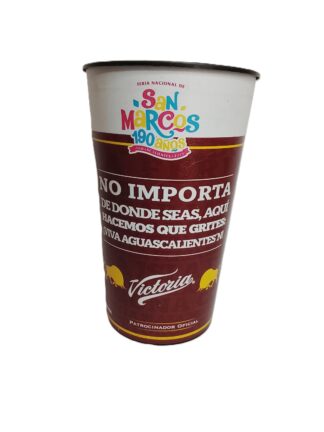 Vaso Retro Cerveza Victoria y 190 años de la Feria de San Marcos.