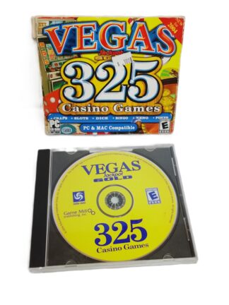 Video juego retro PC, Vegas Jackpot 325 Casino Games, Beachware, 2004
