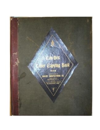 Antiguo libro copiador de documentos. 1890 /muy raro