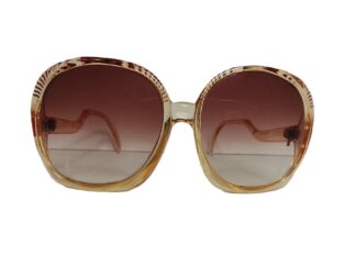Genuinas gafas retro. Años 70s Oversized, Marron, Dama/ S. Marca