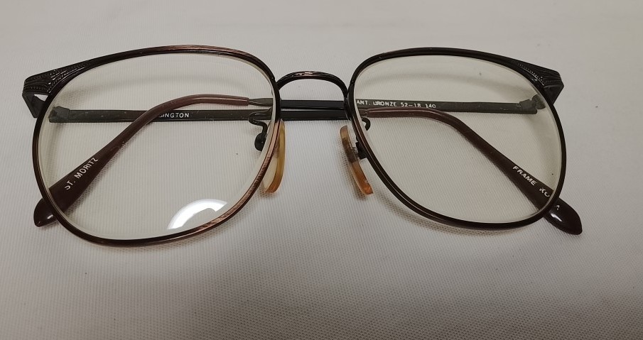 Genuinas gafas retro. Años 80s, St. Moritz, Kensington, Caballero, Marron - Image 2