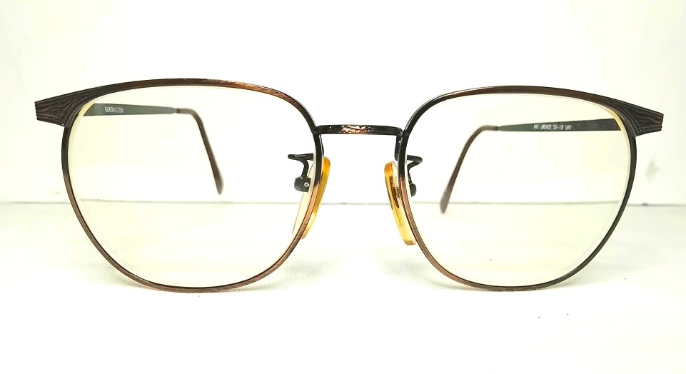 Genuinas gafas retro. Años 80s, St. Moritz, Kensington, Caballero, Marron