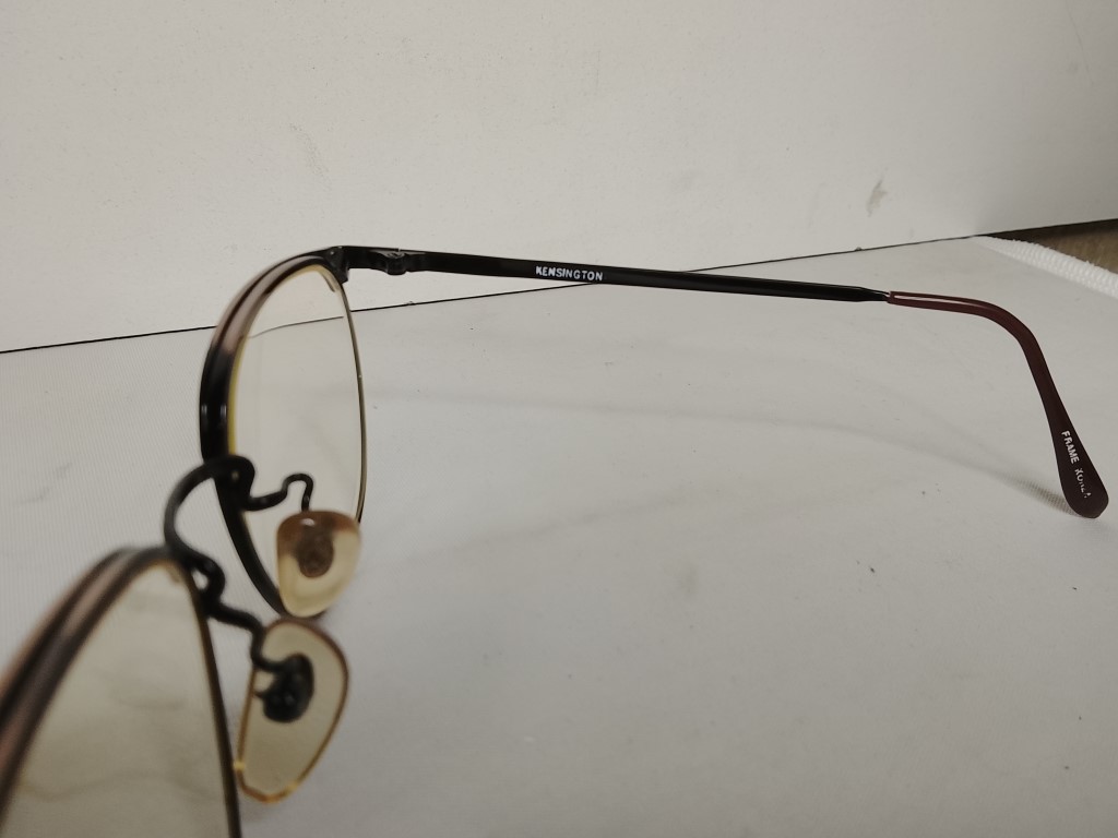Genuinas gafas retro. Años 80s, St. Moritz, Kensington, Caballero, Marron - Image 8