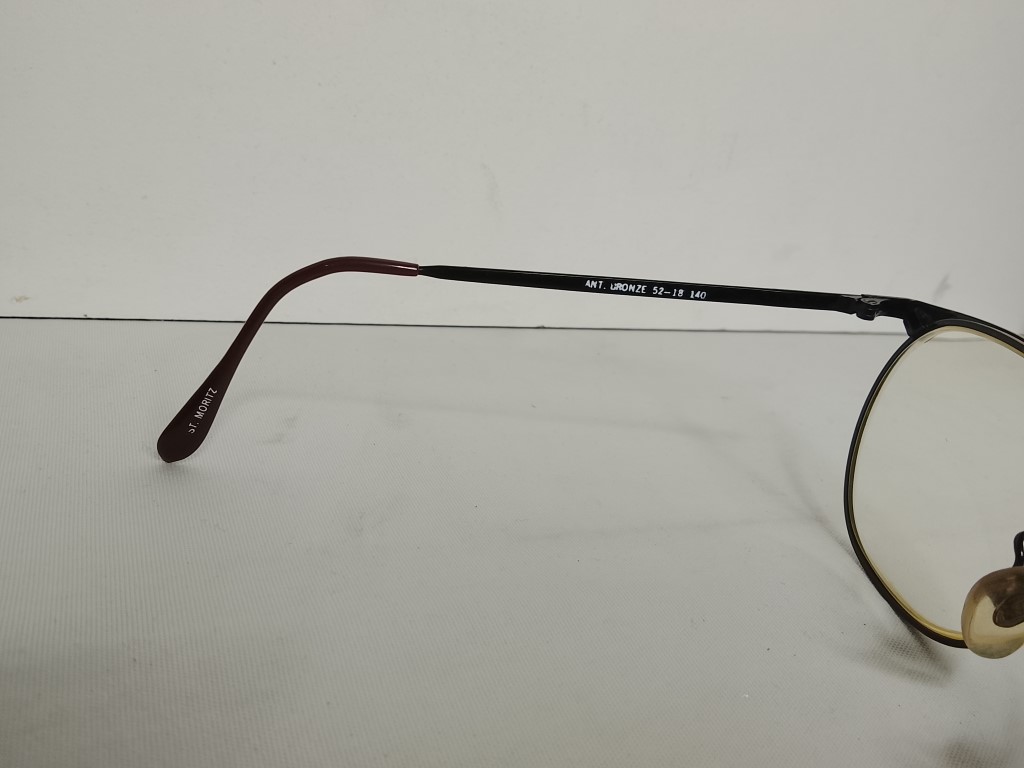 Genuinas gafas retro. Años 80s, St. Moritz, Kensington, Caballero, Marron - Image 9
