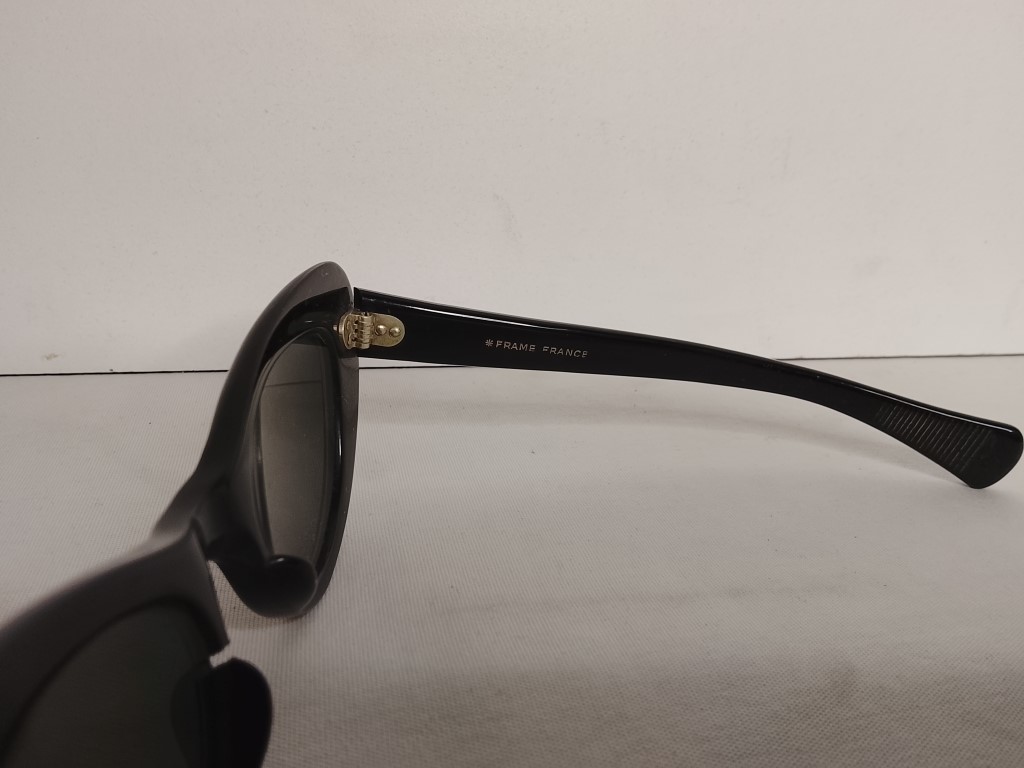 Genuinas gafas retro. MIG-IJS años 60s. Estilo Gato. Negras, Dama /Con detalle - Image 7