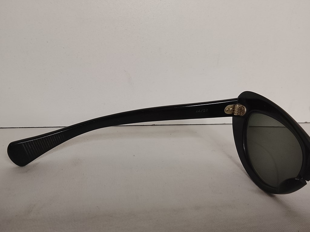 Genuinas gafas retro. MIG-IJS años 60s. Estilo Gato. Negras, Dama /Con detalle - Image 8