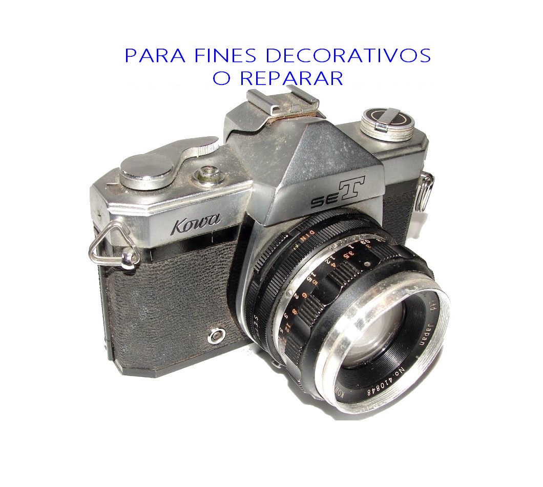 Cámara fotográfica retro. Kowa SET SLR 35mm 1967 No funciona