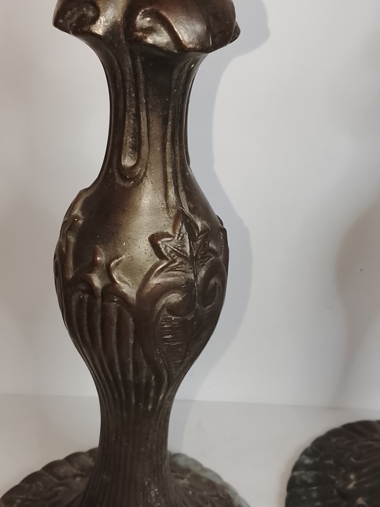 Bases de lampara antigua. Años 40s, 45 Cms. - Image 5