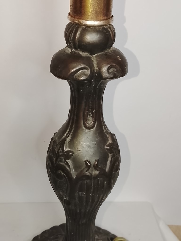 Bases de lampara antigua. Años 40s, 45 Cms. - Image 8