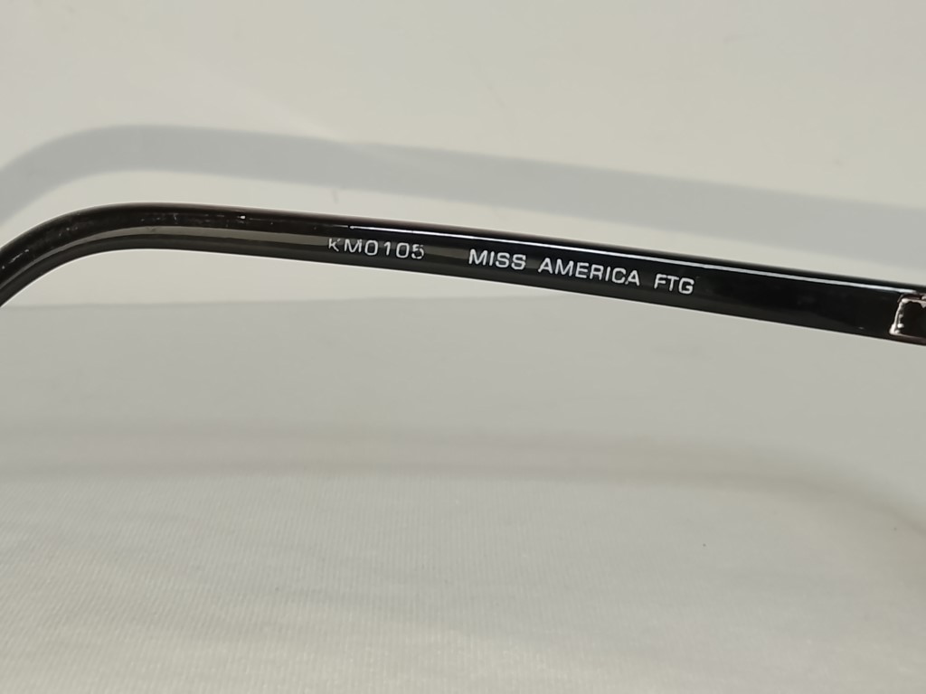 Genuinas gafas retro. 1990s, Miss America, Gato, Dama, Marron - Image 6