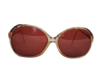 Genuinas gafas retro. Diplomat 1980s Dama, marron, Raras