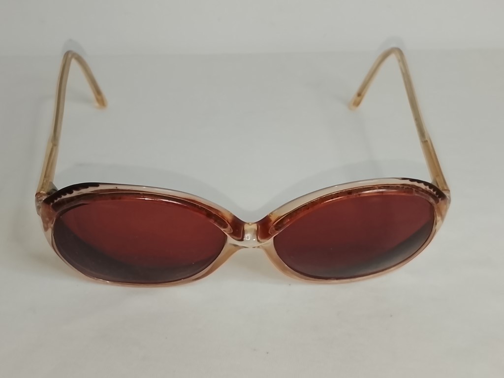 Genuinas gafas retro. Diplomat 1980s Dama, marron, Raras - Image 3