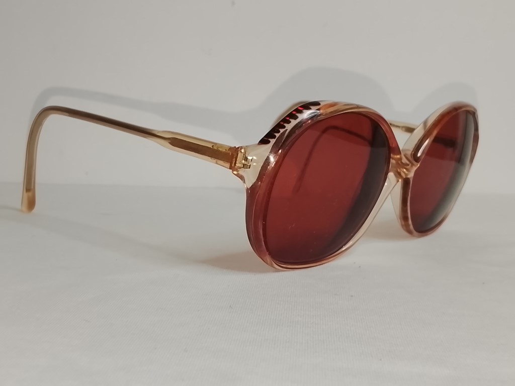 Genuinas gafas retro. Diplomat 1980s Dama, marron, Raras - Image 4