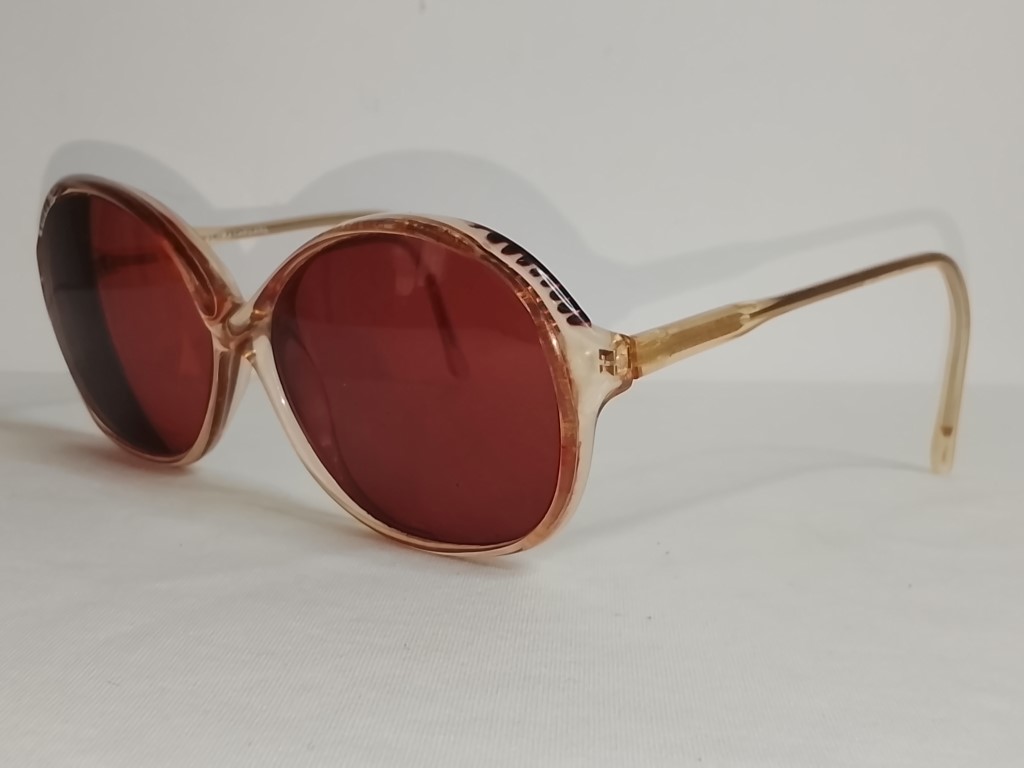 Genuinas gafas retro. Diplomat 1980s Dama, marron, Raras - Image 5