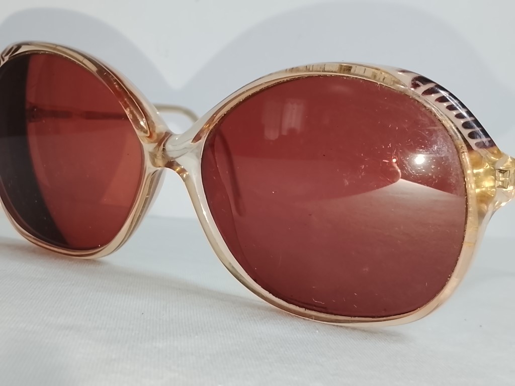 Genuinas gafas retro. Diplomat 1980s Dama, marron, Raras - Image 6