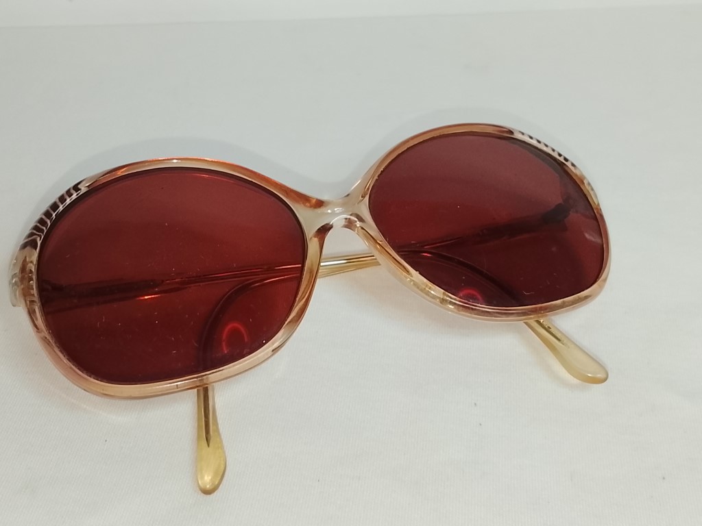 Genuinas gafas retro. Diplomat 1980s Dama, marron, Raras - Image 10