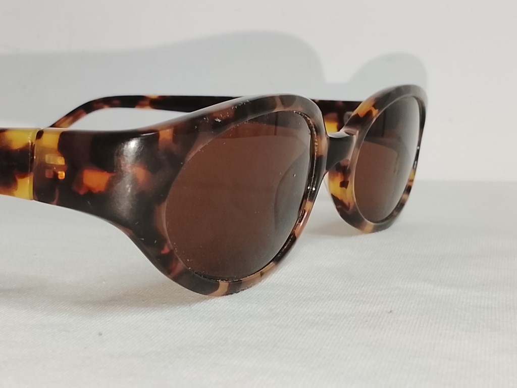 Genuinas gafas retro. 1980s, Express EW. Dama Marron, Gato - Image 4