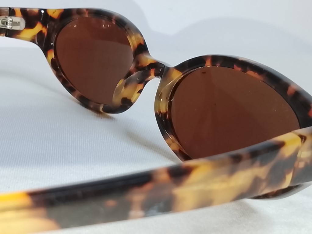 Genuinas gafas retro. 1980s, Express EW. Dama Marron, Gato - Image 7