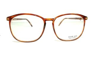 Genuinas gafas vintage. 1980s Jacqes Fath, Marron, Caballero