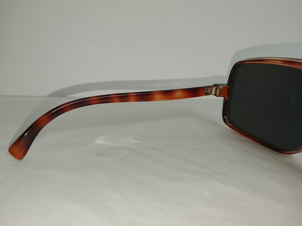 Genuinas gafas retro. Sport espejo, Japoneses 1980s Caballero Marron - Image 8
