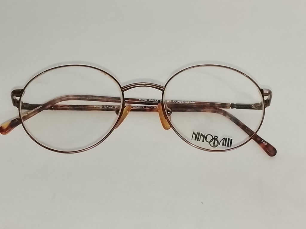 Genuinas gafas retro. Nino Balli 1980s Unisex, Marron Muy raras - Image 10