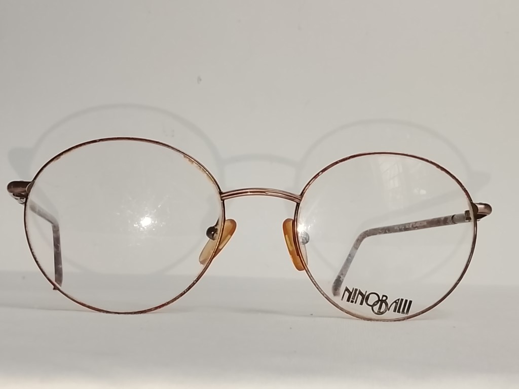 Genuinas gafas retro. Nino Balli 1980s Unisex, Marron Muy raras - Image 3