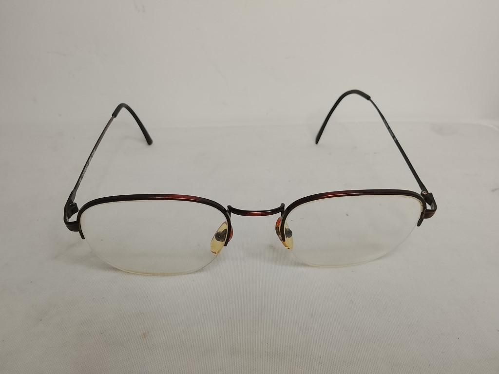 Genuinas gafas retro Safilo Adensco. Años 90s Man, Metal, Marron medio aro - Image 3