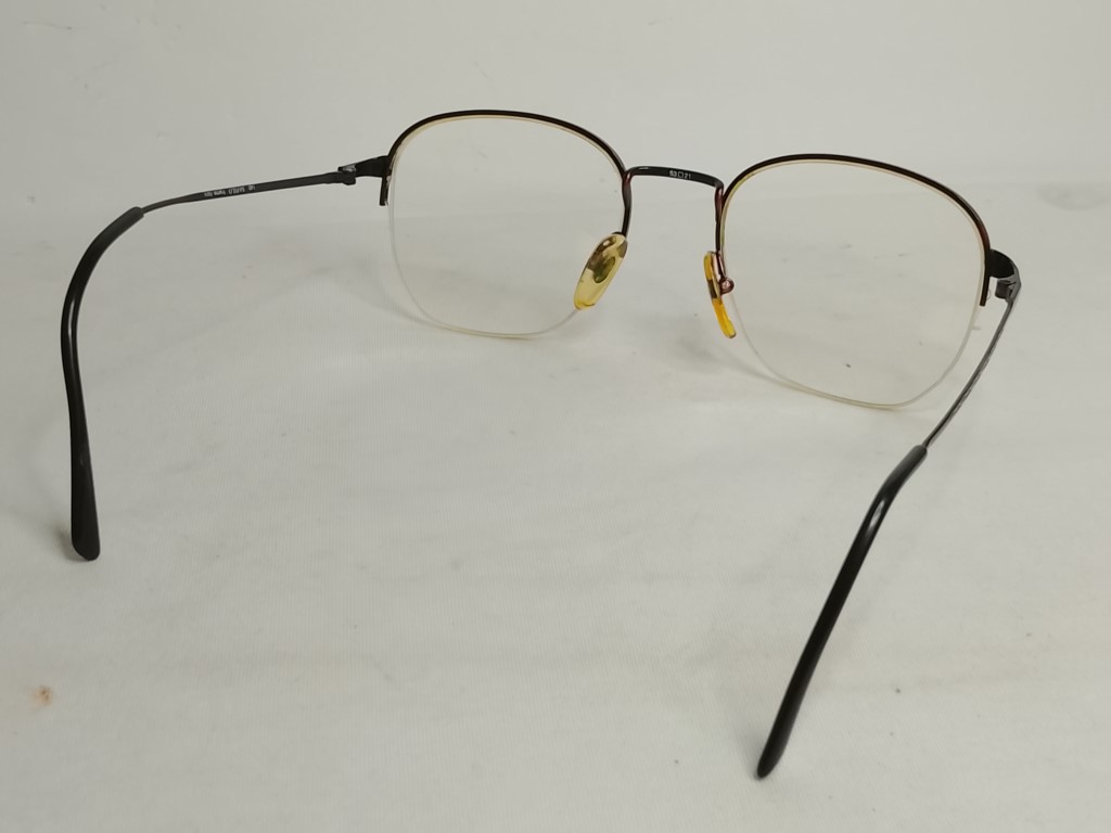 Genuinas gafas retro Safilo Adensco. Años 90s Man, Metal, Marron medio aro - Image 6