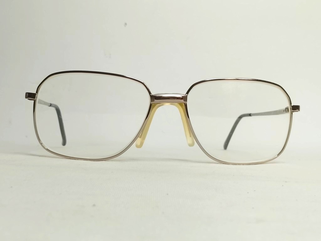 Genuinas gafas retro. aviador Viza Gun, Años 80s caballero, metal /raros